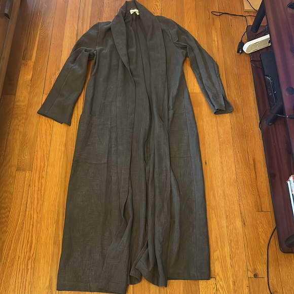 Ovate gray wren jacket medium linen - Picture 2 of 8